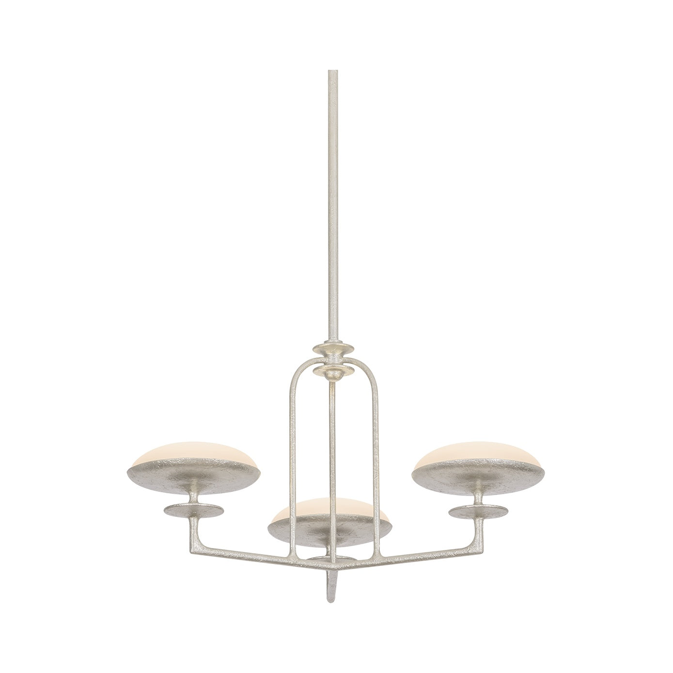Pacific Chandelier, Warm Silver Leaf 27"