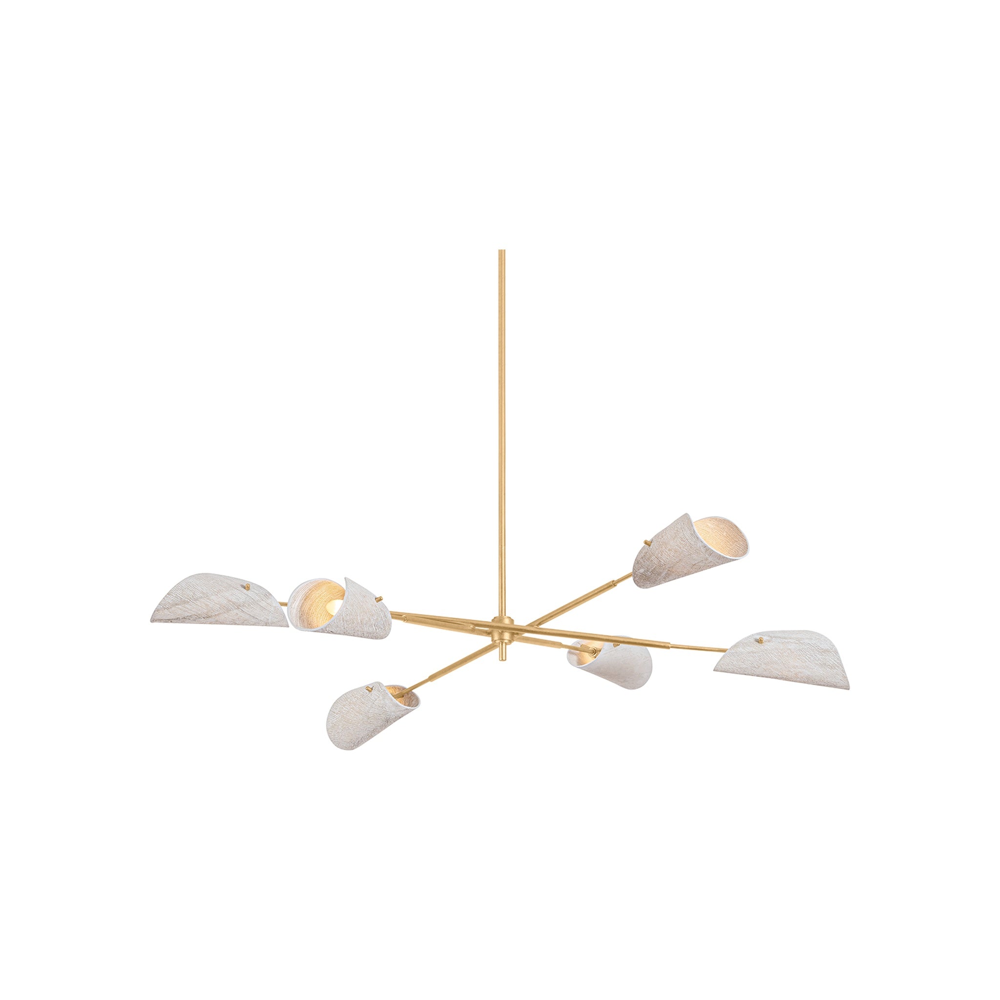 Ken Chandelier LIGHTING - chandelier Hudson Valley Lighting Vintage Gold Leaf