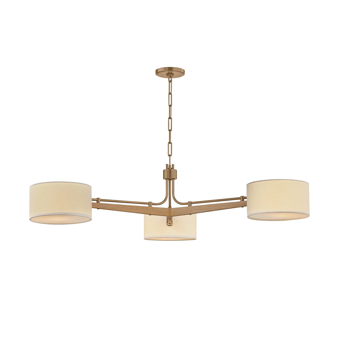 Mailo Chandelier, Patina Brass 50"