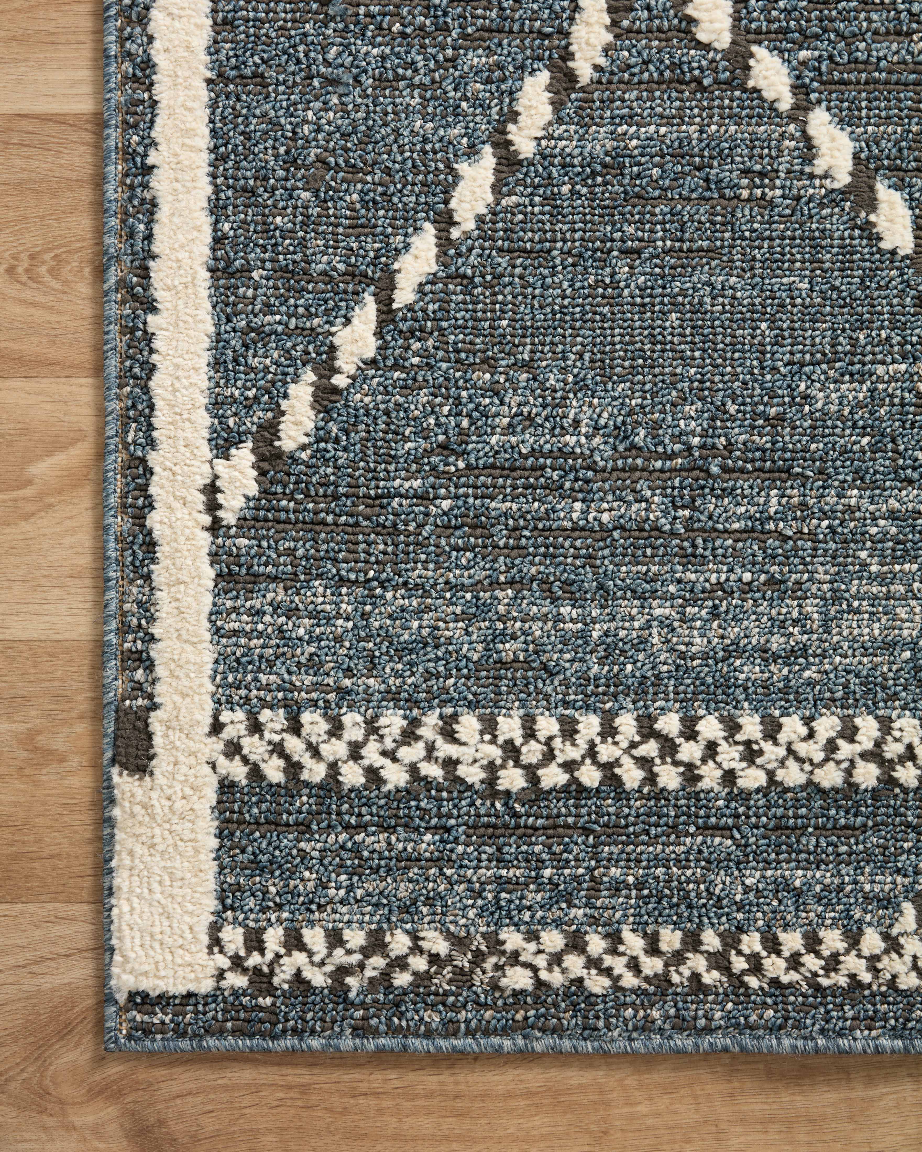 Loloi Fabian Denim / Charcoal 2-RUGS - patterned Loloi