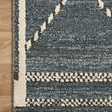 Loloi Fabian Denim / Charcoal Square Rug RUGS - synthetic Loloi