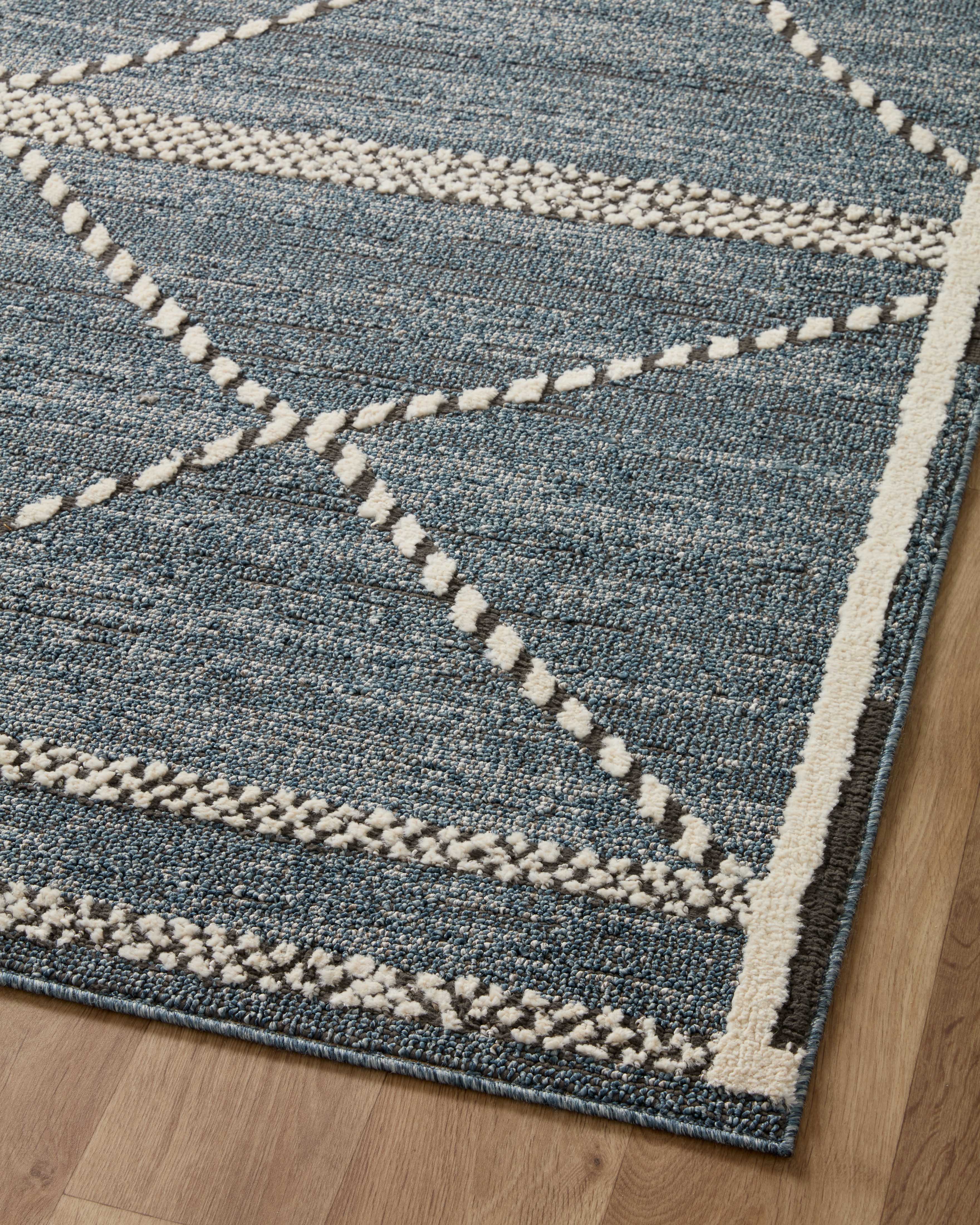 Loloi Fabian Denim / Charcoal Rug RUGS - synthetic Loloi