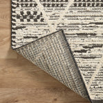 Loloi Fabian Charcoal / Ivory Square Rug No.1 RUGS - synthetic Loloi