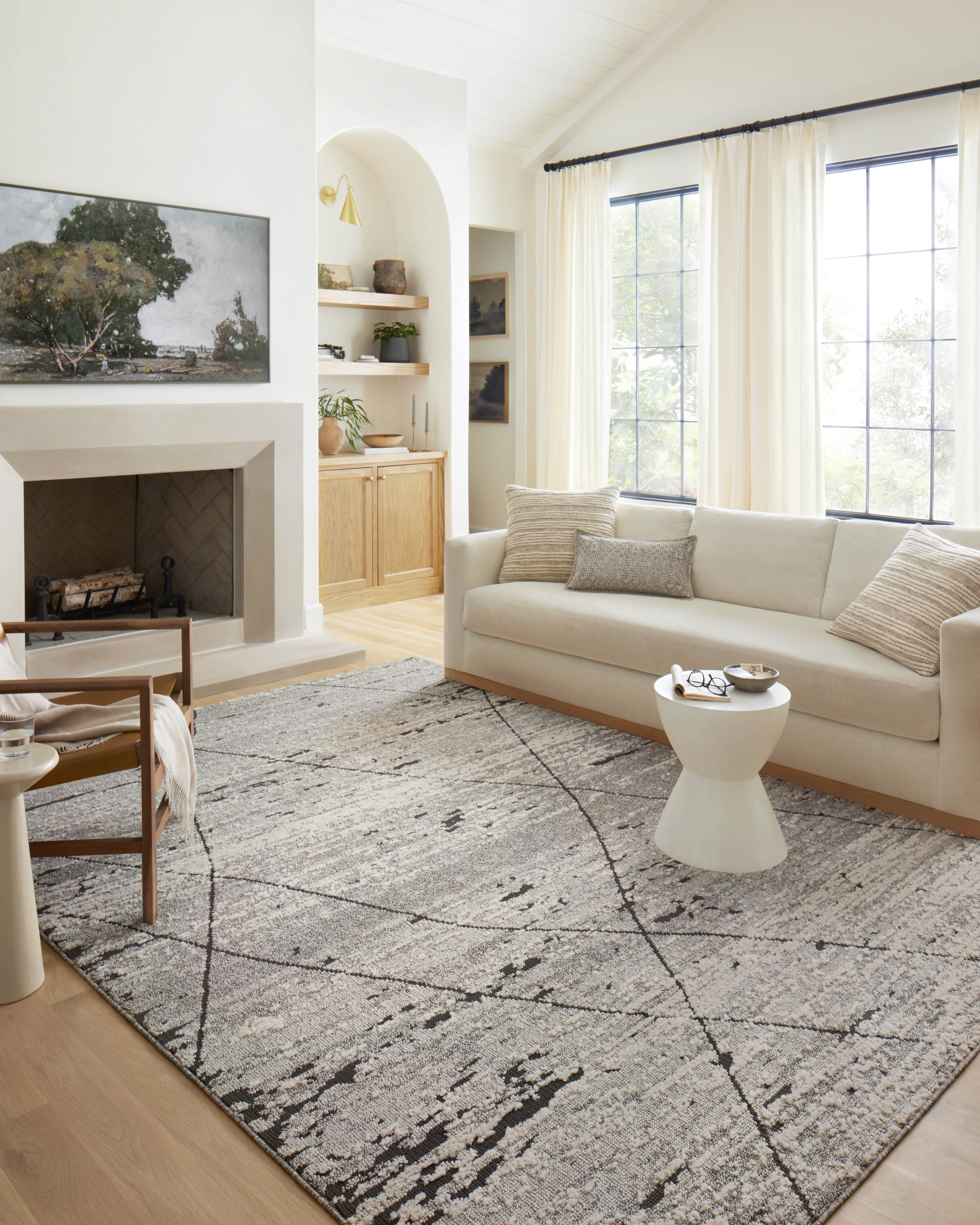 Loloi Fabian Grey / Charcoal 2-RUGS - patterned Loloi