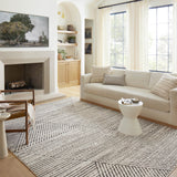 Loloi Fabian Charcoal / Ivory Rug No.1 RUGS - synthetic Loloi 18" x 18"