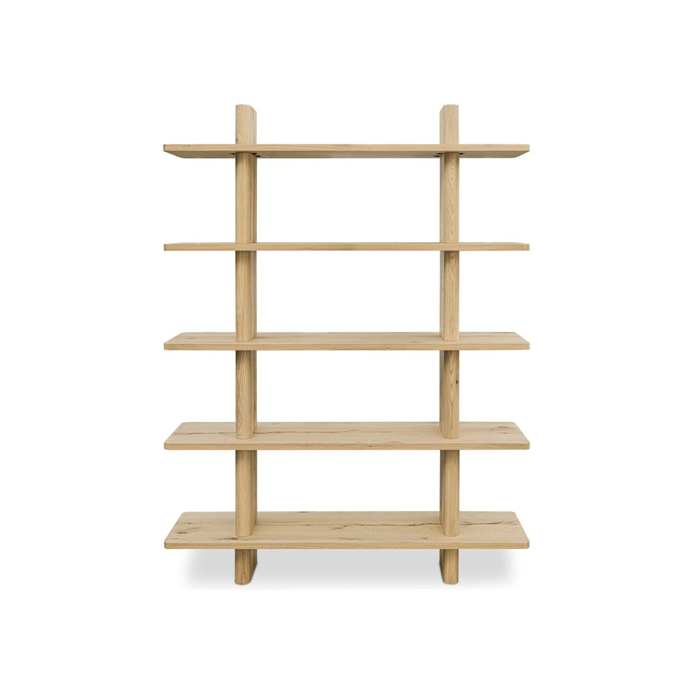 Cadman Large Bookcase Rustic Oak Furniture - Bookshelves Moe's Furniture