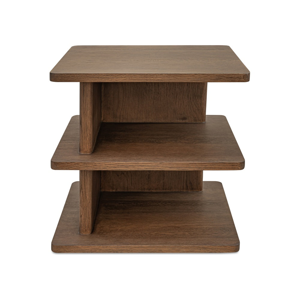 Cadman Side Table Furniture - Side Tables Moe's Furniture Brown