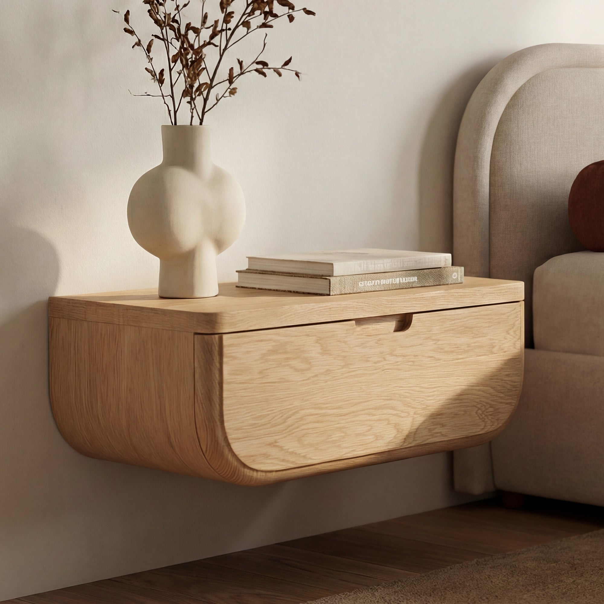 Hattie Floating Nightstand FURNITURE - nightstand Moe's Furniture