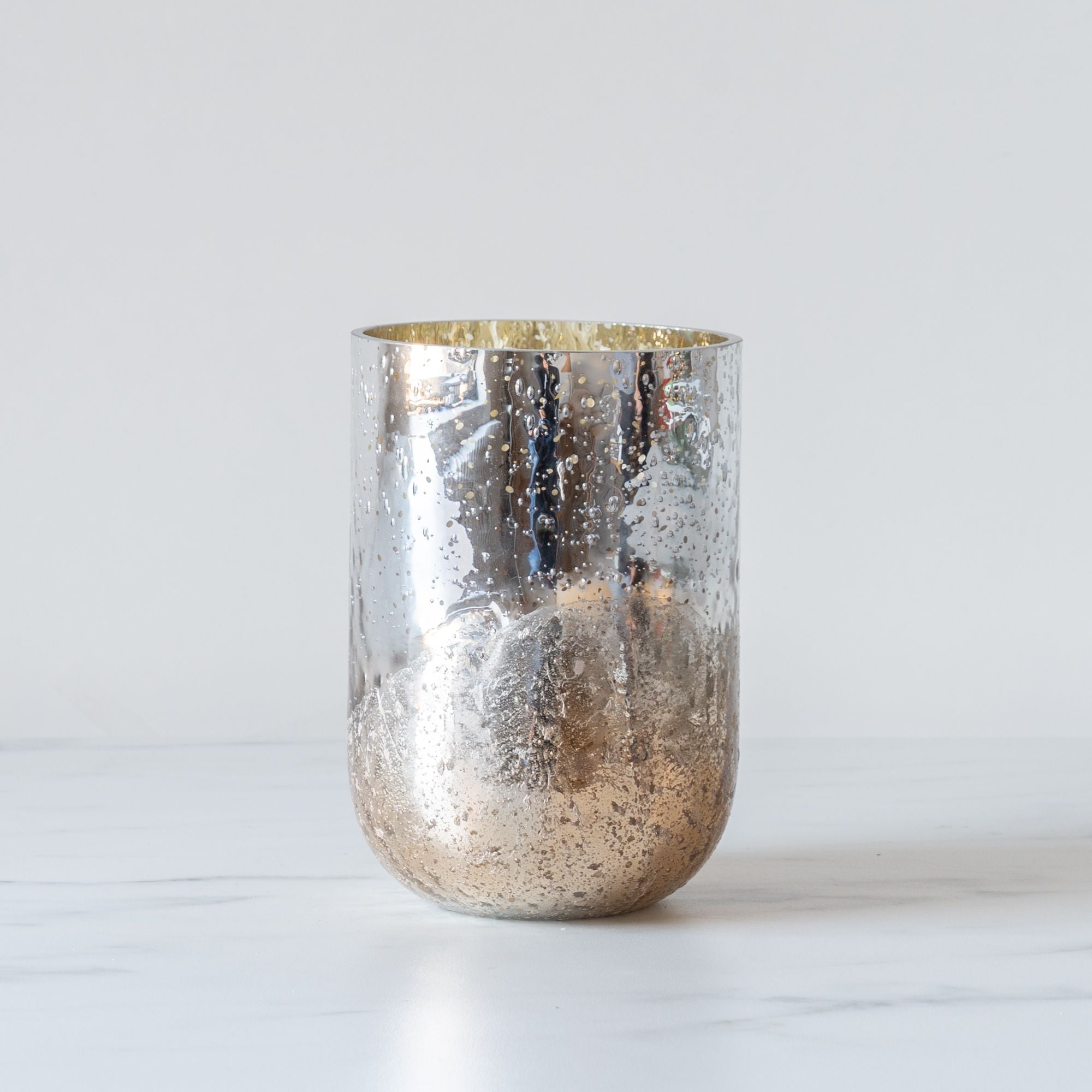 Metallic Finish Candle - Winter White - Rug & Weave