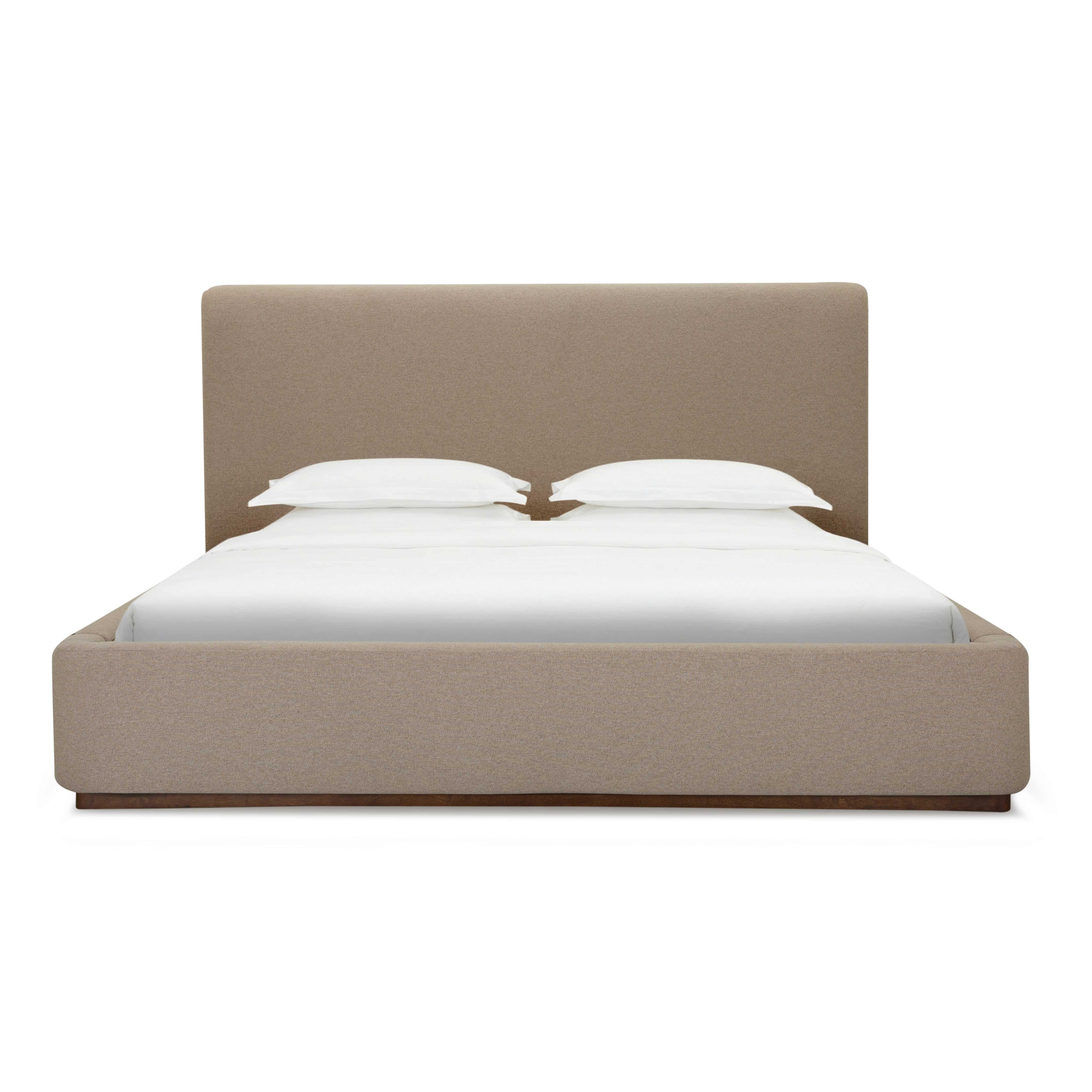 Francis Bed 13 - FURNITURE - bed Style In Form King Tan