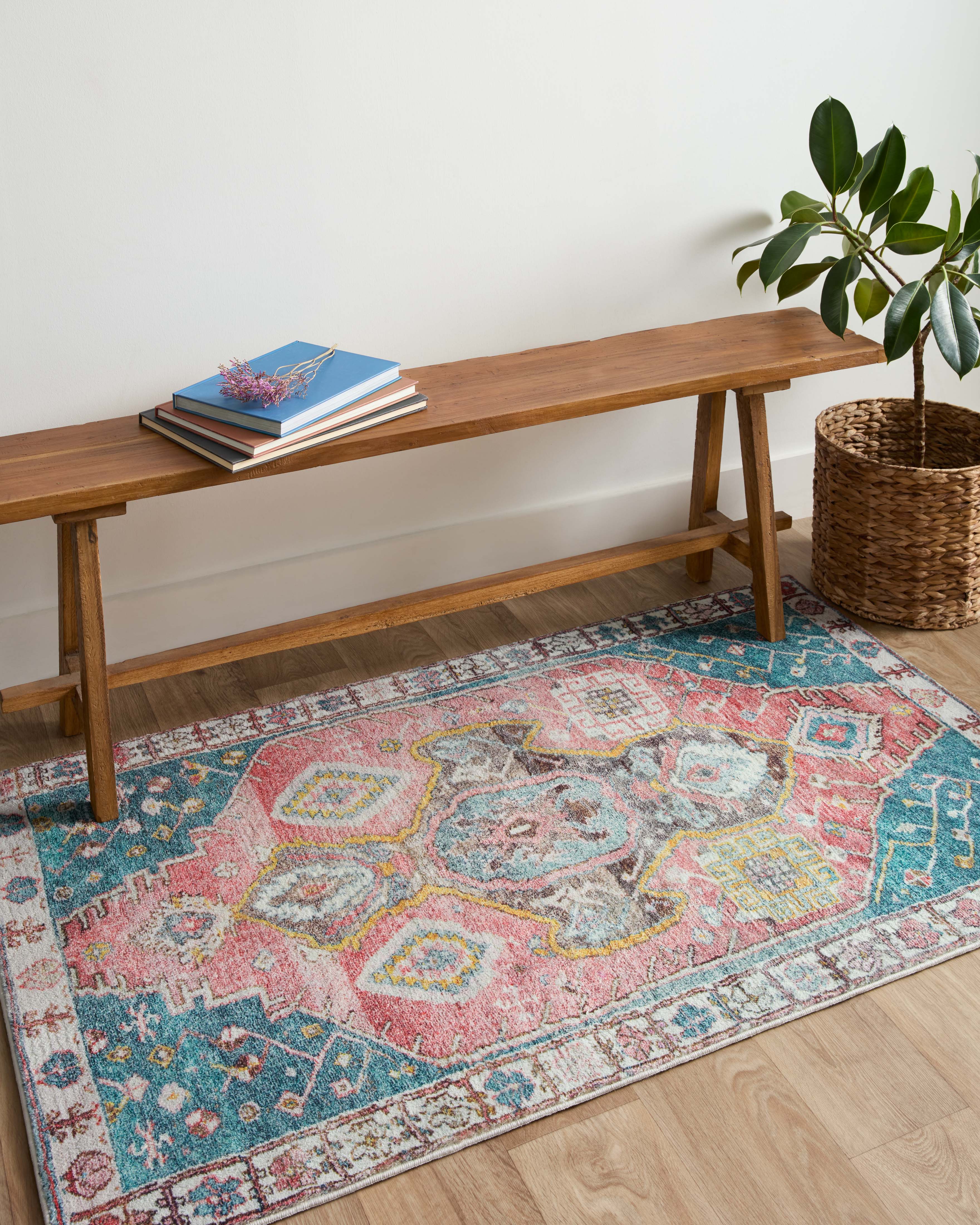 Loloi Fiona Rust / Green Rug RUGS - synthetic Loloi
