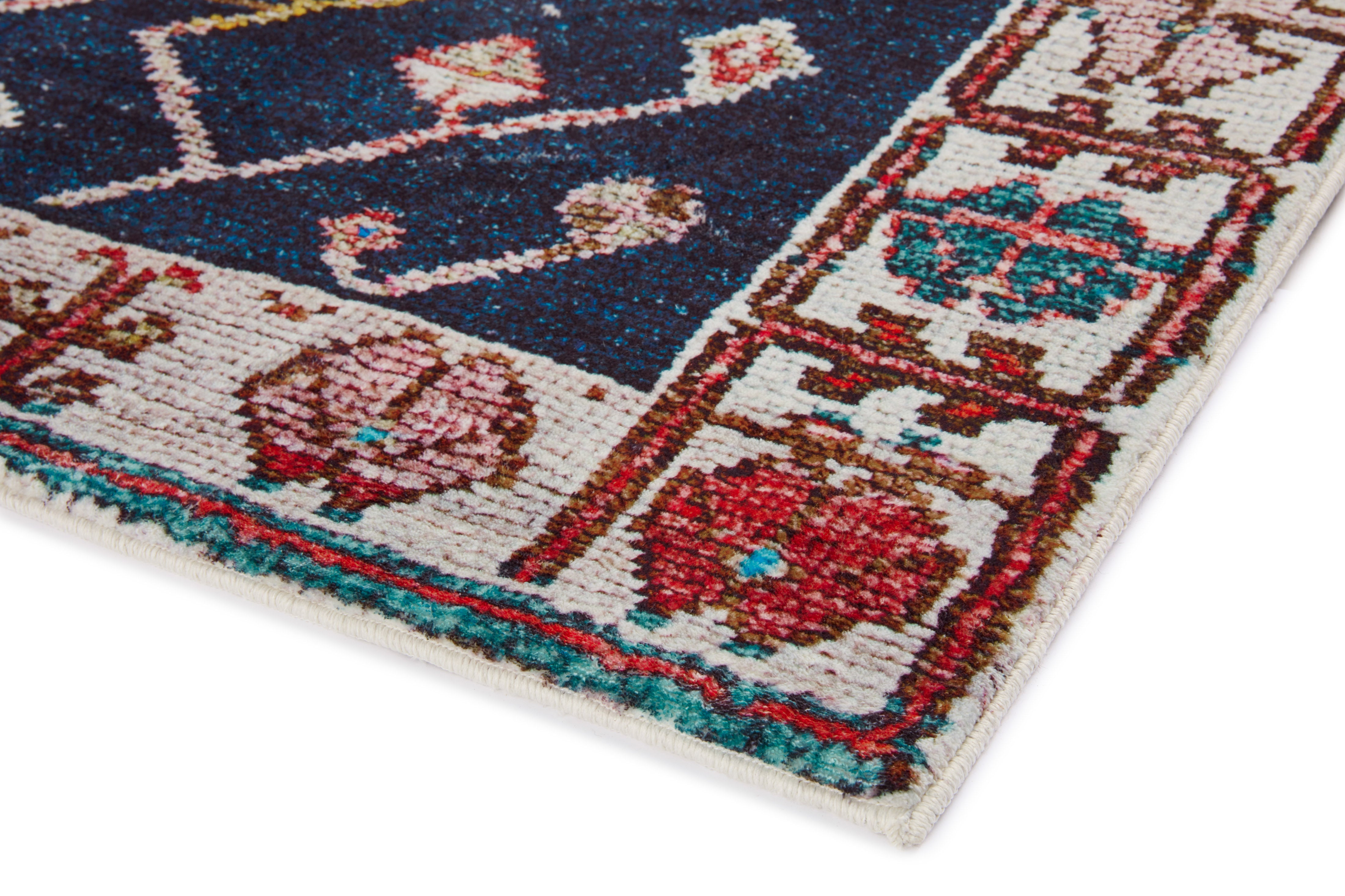 Loloi Fiona Rust / Navy Rug RUGS - synthetic Loloi