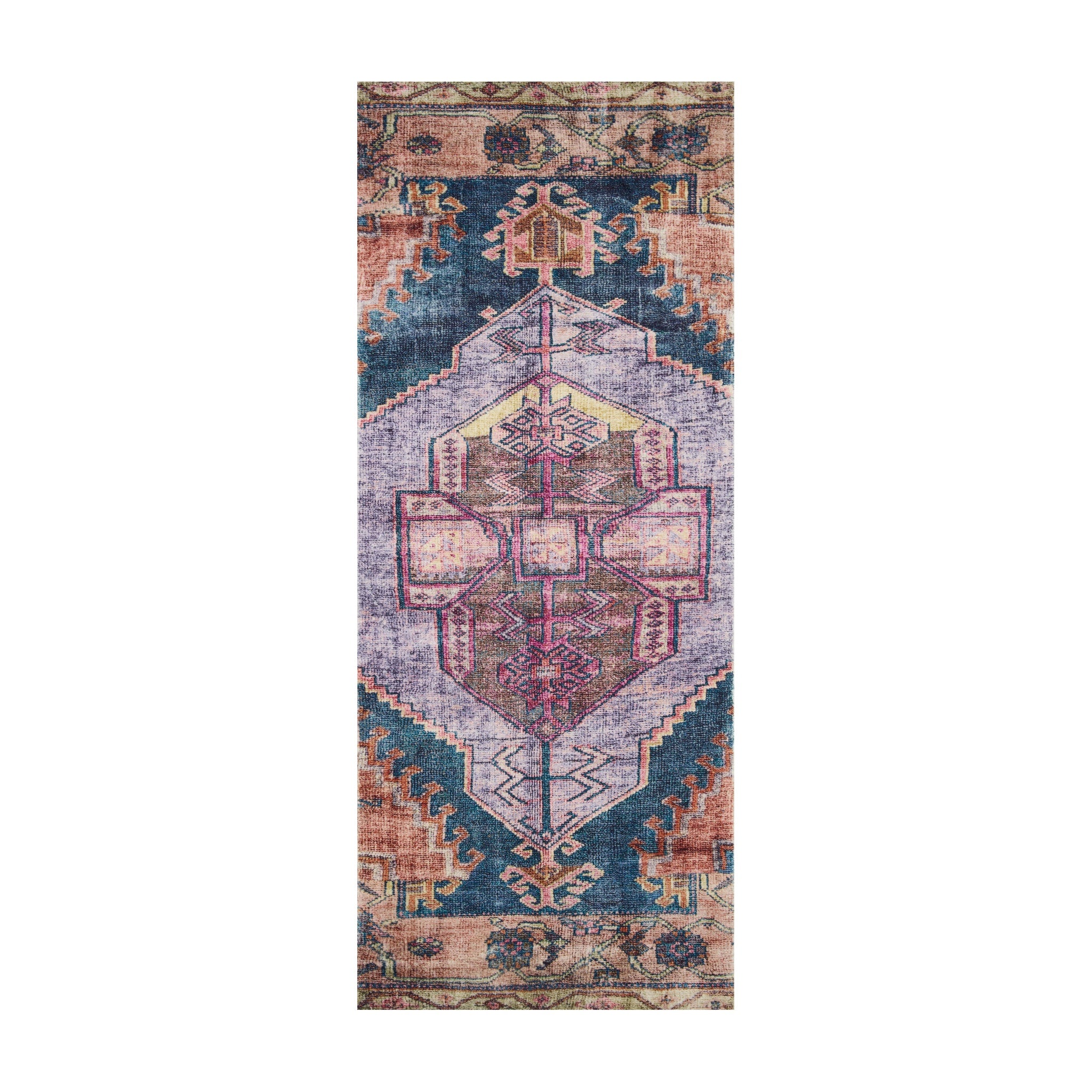 Loloi Fiona Purple / Multi Rug, 2'0" x 5'0"