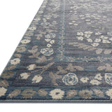 Rifle Paper Co. x Loloi Fiore Navy Grey Rug RUGS - synthetic Loloi