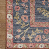 Rifle Paper Co. x Loloi Fiore Navy / Rust Rug RUGS - synthetic Loloi