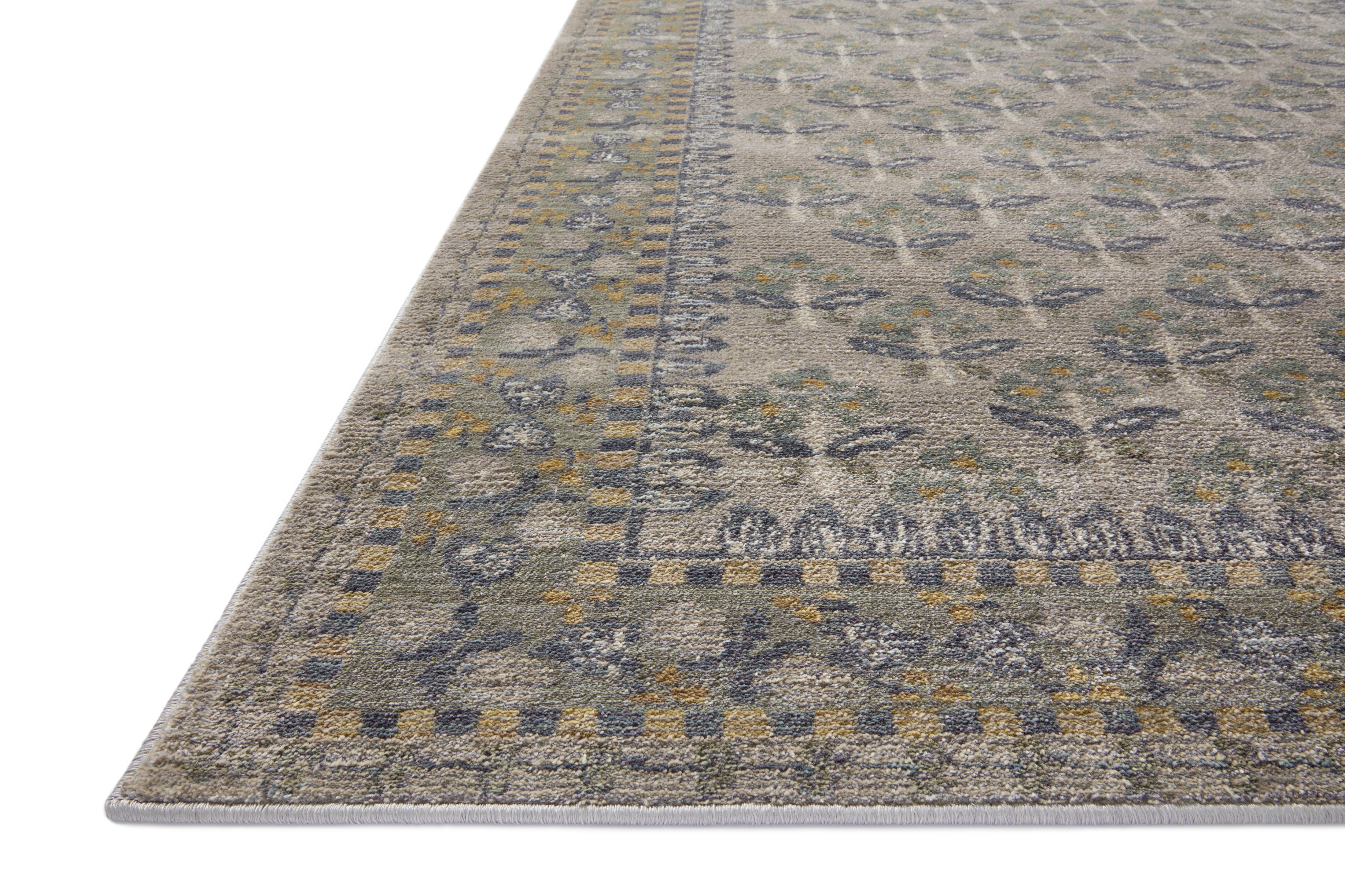 Rifle Paper Co. x Loloi Fiore Grey Rug RUGS - synthetic Loloi