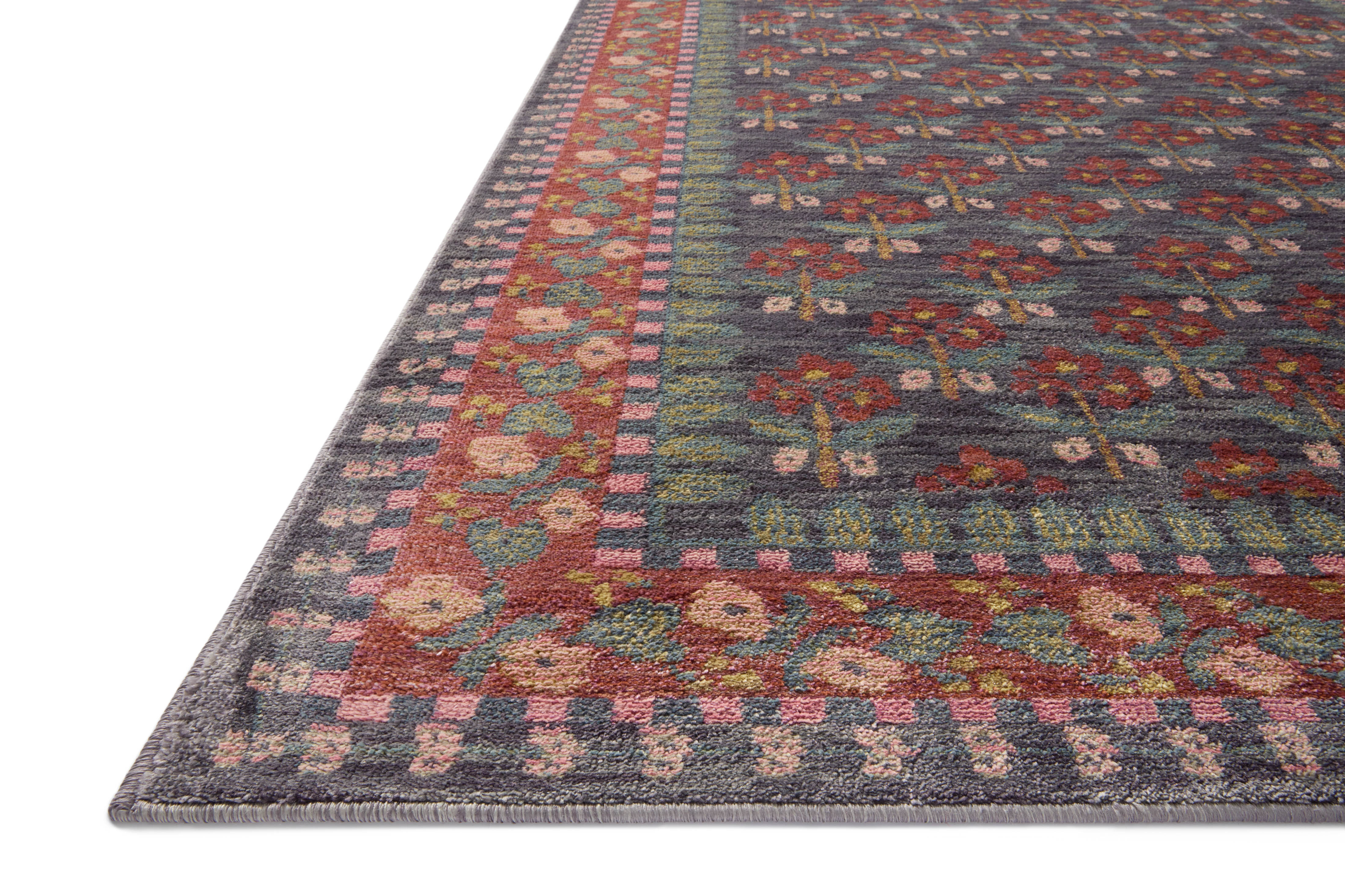Rifle Paper Co. x Loloi Fiore Navy Rug No.1 RUGS - synthetic Loloi