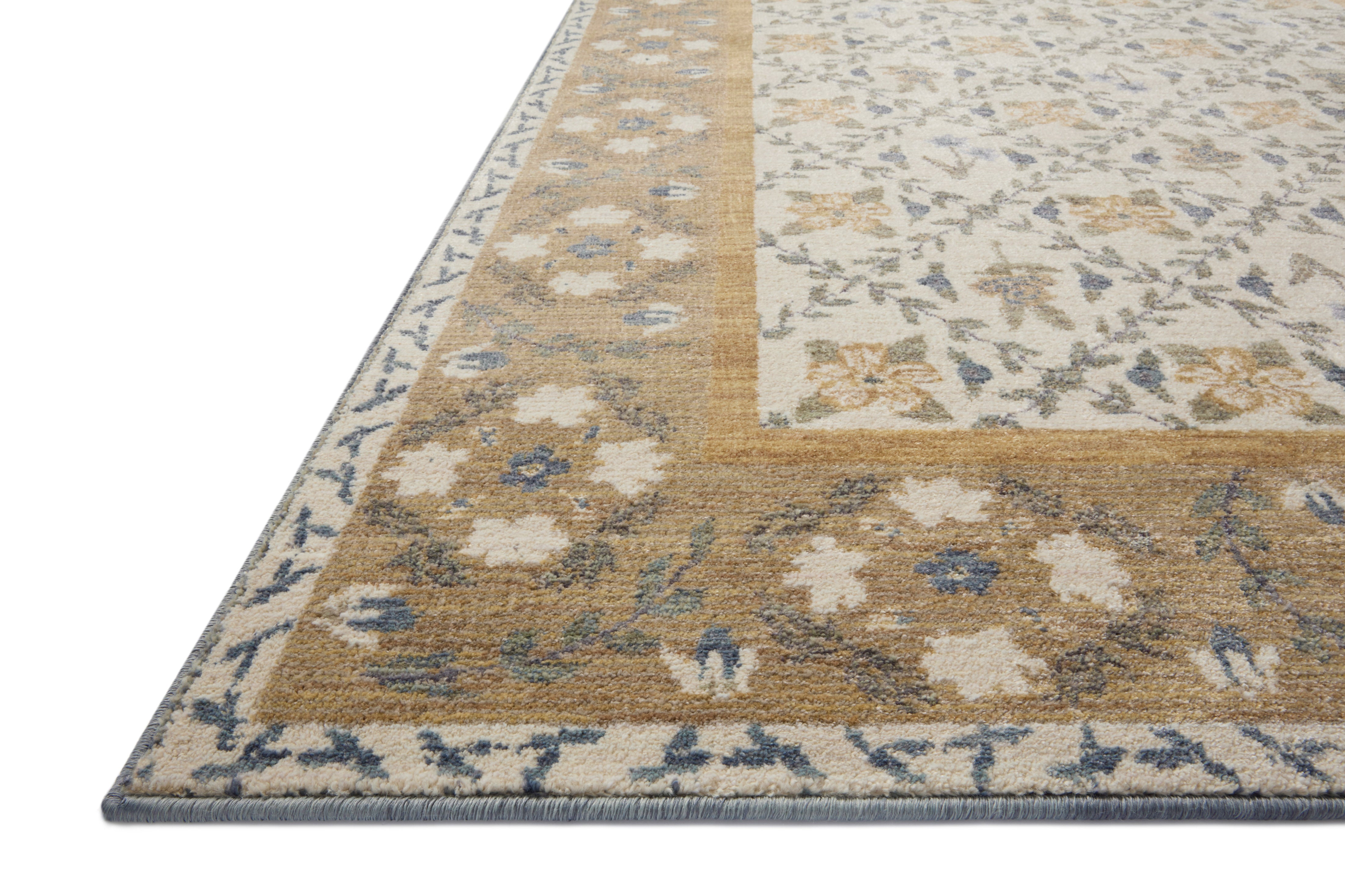 Rifle Paper Co. x Loloi Fiore Gold Rug
