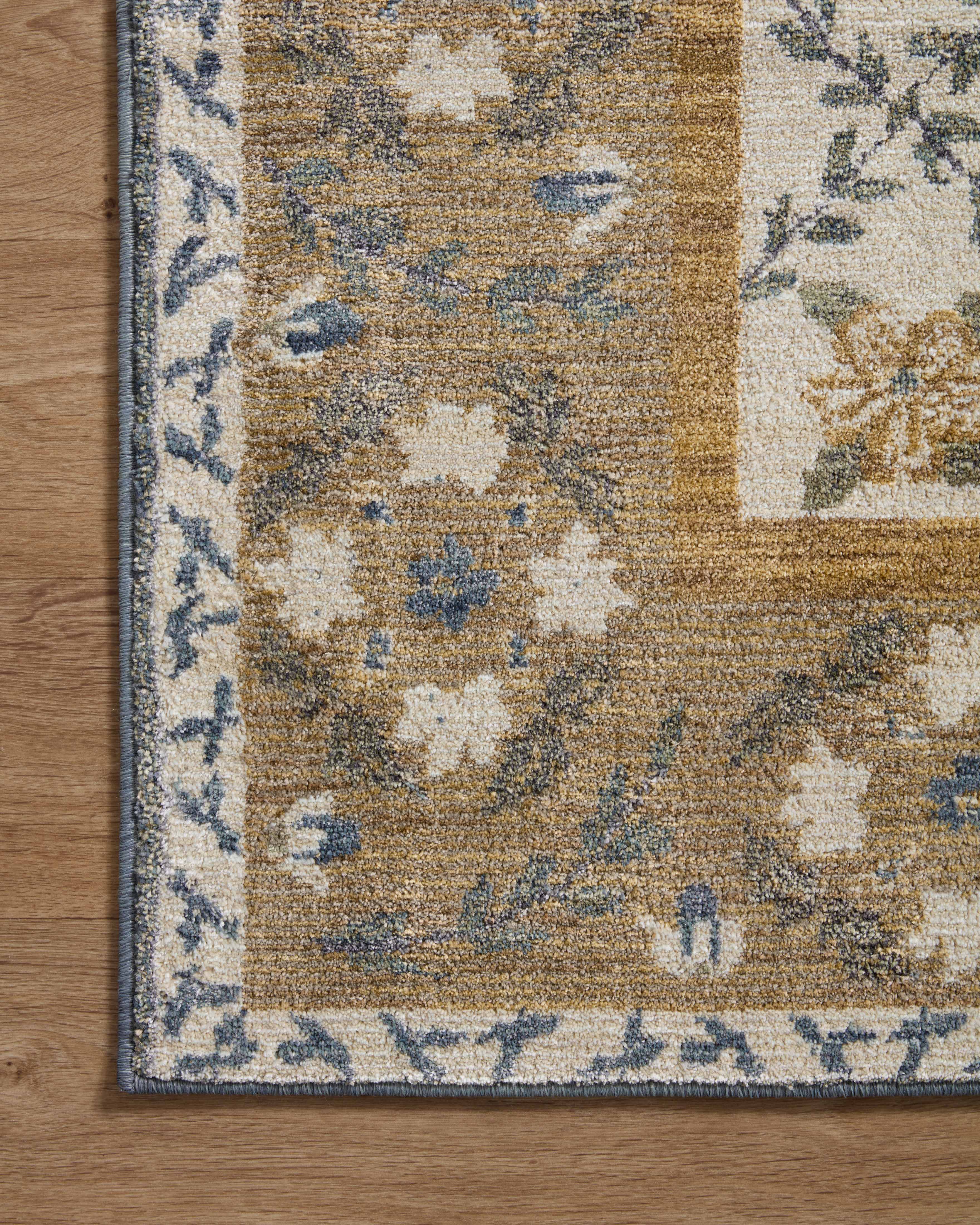 Rifle Paper Co. x Loloi Fiore Gold Rug RUGS - synthetic Loloi