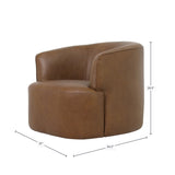 Firesyde Swivel Club Chair FURNITURE - accent chair LH IMPORTS