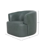 Firesyde Swivel Club Chair FURNITURE - accent chair LH IMPORTS