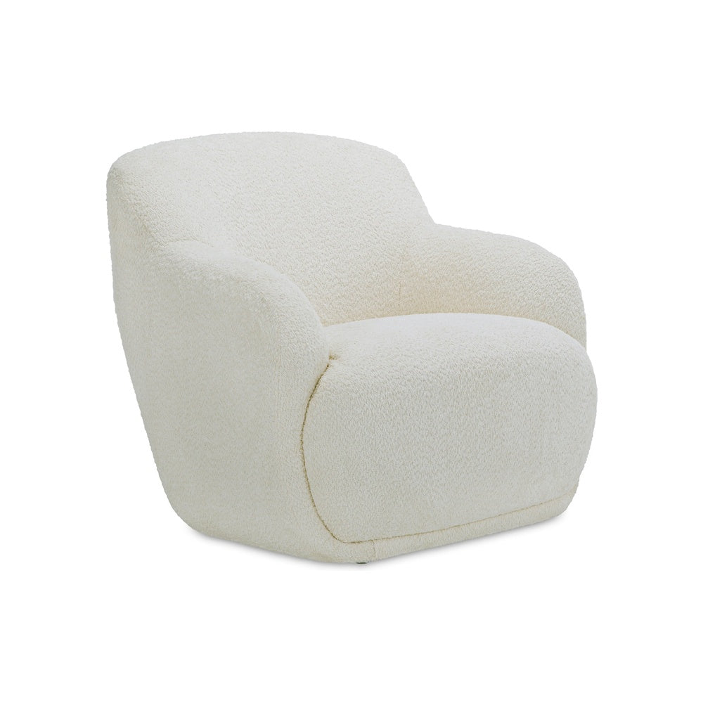 Stephie Lounge Chair FURNITURE - lounge chair Moe's Furniture Ivory