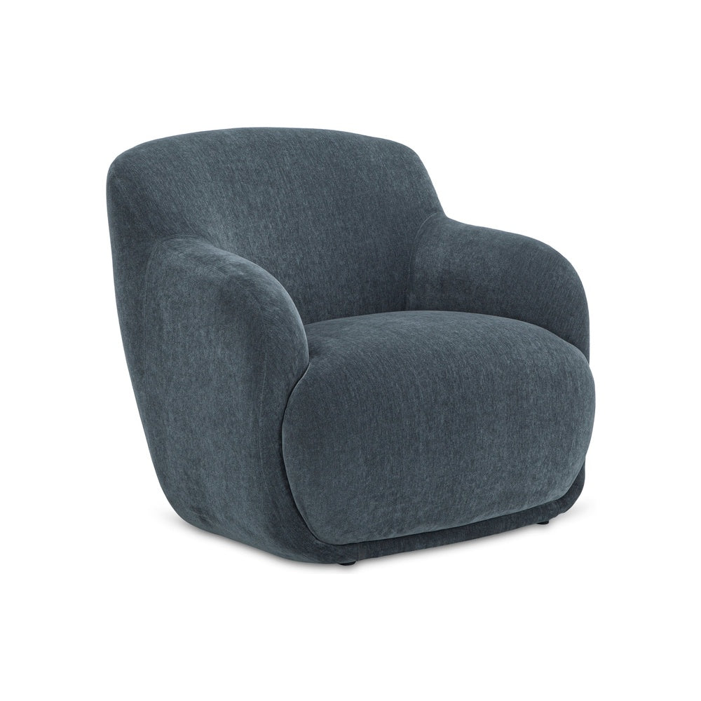 Stephie Lounge Chair FURNITURE - lounge chair Moe's Furniture Slate Blue