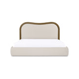 Camille Bed FURNITURE - bed Moe's Furniture Oat Queen