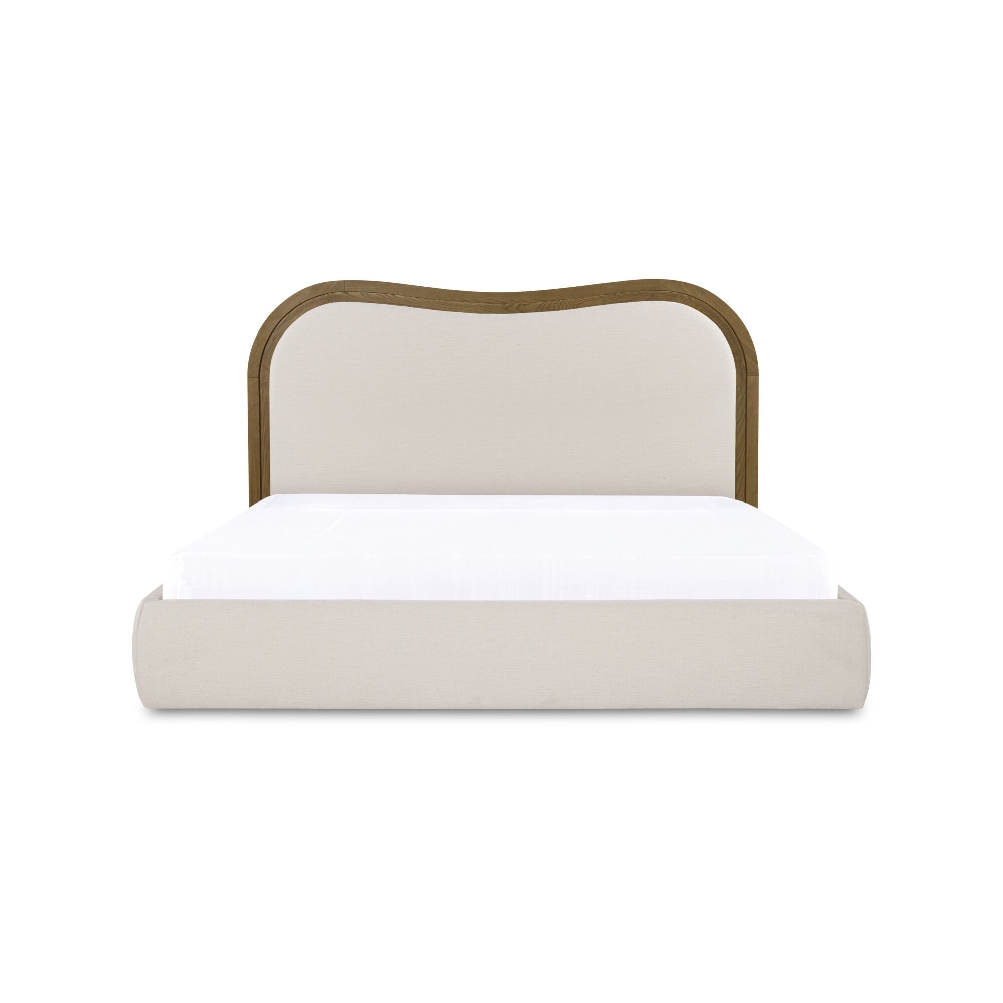 Camille Bed FURNITURE - bed Moe's Furniture Oat Queen