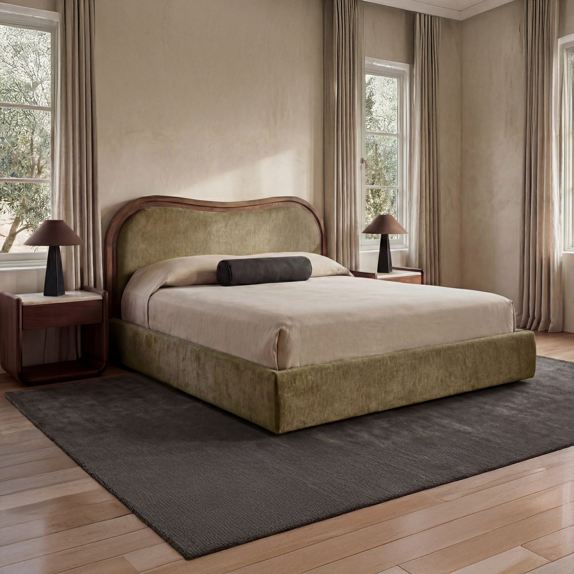 Camille Bed FURNITURE - bed Moe's Furniture