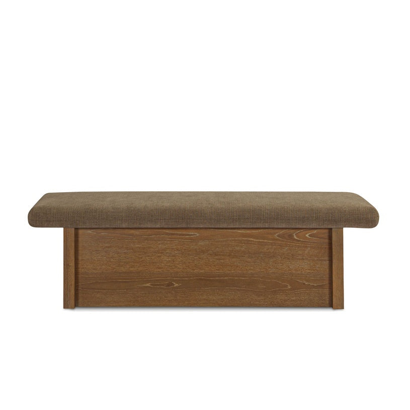 Gemine Storage Bench FURNITURE - benches Moe's Furniture Taupe