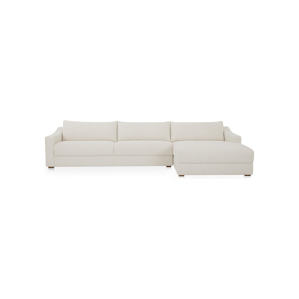 Farrah Sectional FURNITURE - sectionals Moe's Furniture Oat Right