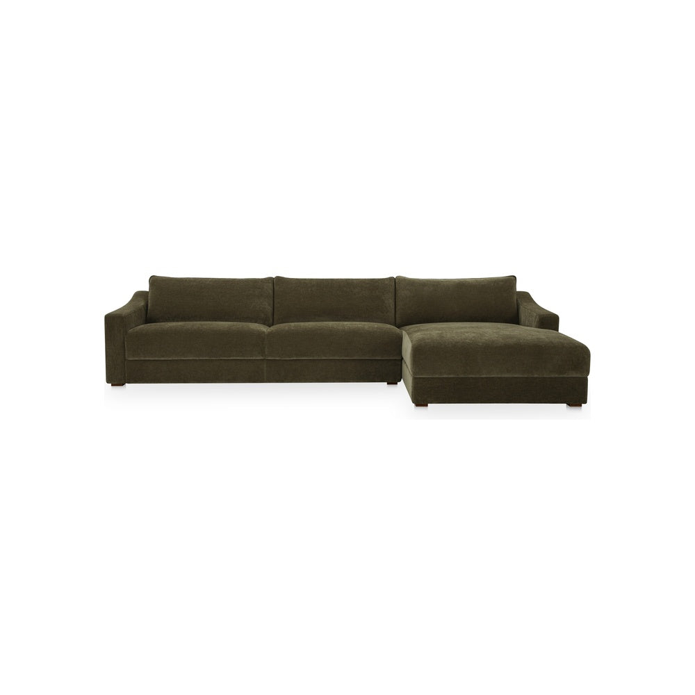 Farrah Sectional FURNITURE - sectionals Moe's Furniture Cedar Green Right