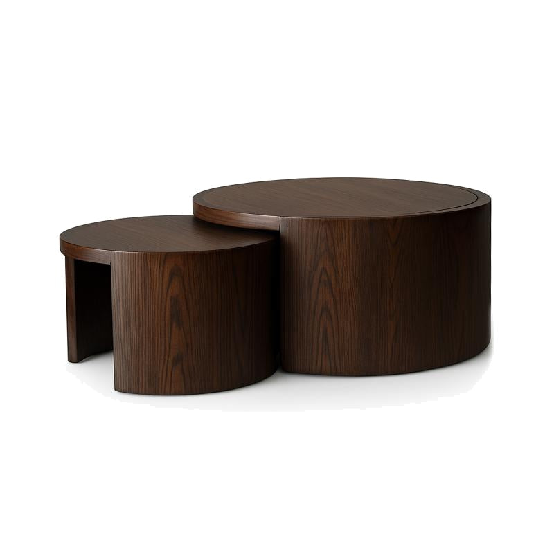 Forbes Nesting Coffee Table FURNITURE - coffee tables Style In Form Smoked Chestnut