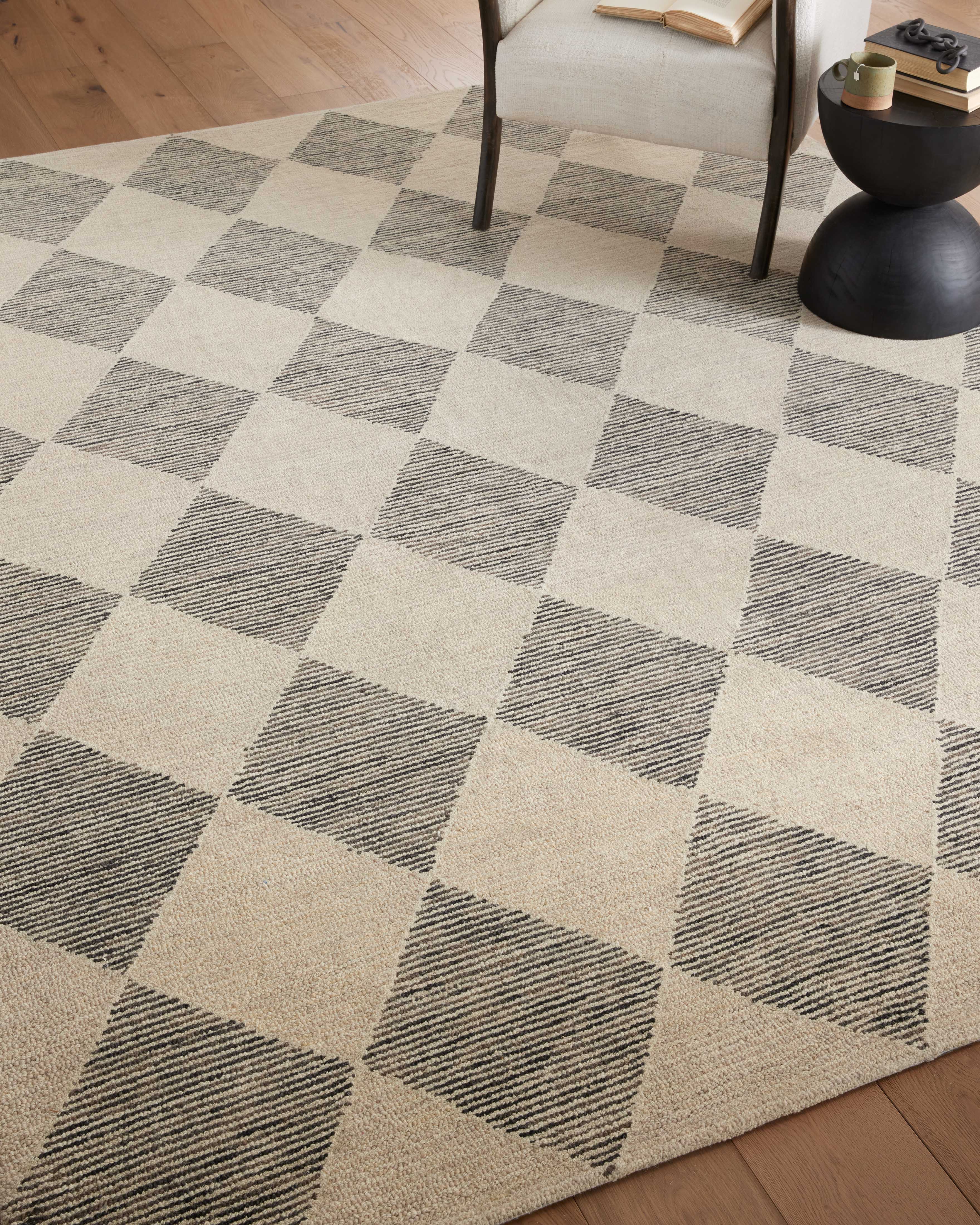 Chris Loves Julia x Loloi Francis Beige / Charcoal Rug Rugs Loloi