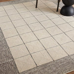 Chris Loves Julia x Loloi Francis Cream / Black Rug 0-RUGS Loloi