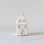 White LED Stoneware Village Houses - Rug & Weave