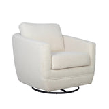 Baltimore Swivel Glider Club Chair FURNITURE - accent chairs LH IMPORTS Creamy Boucle