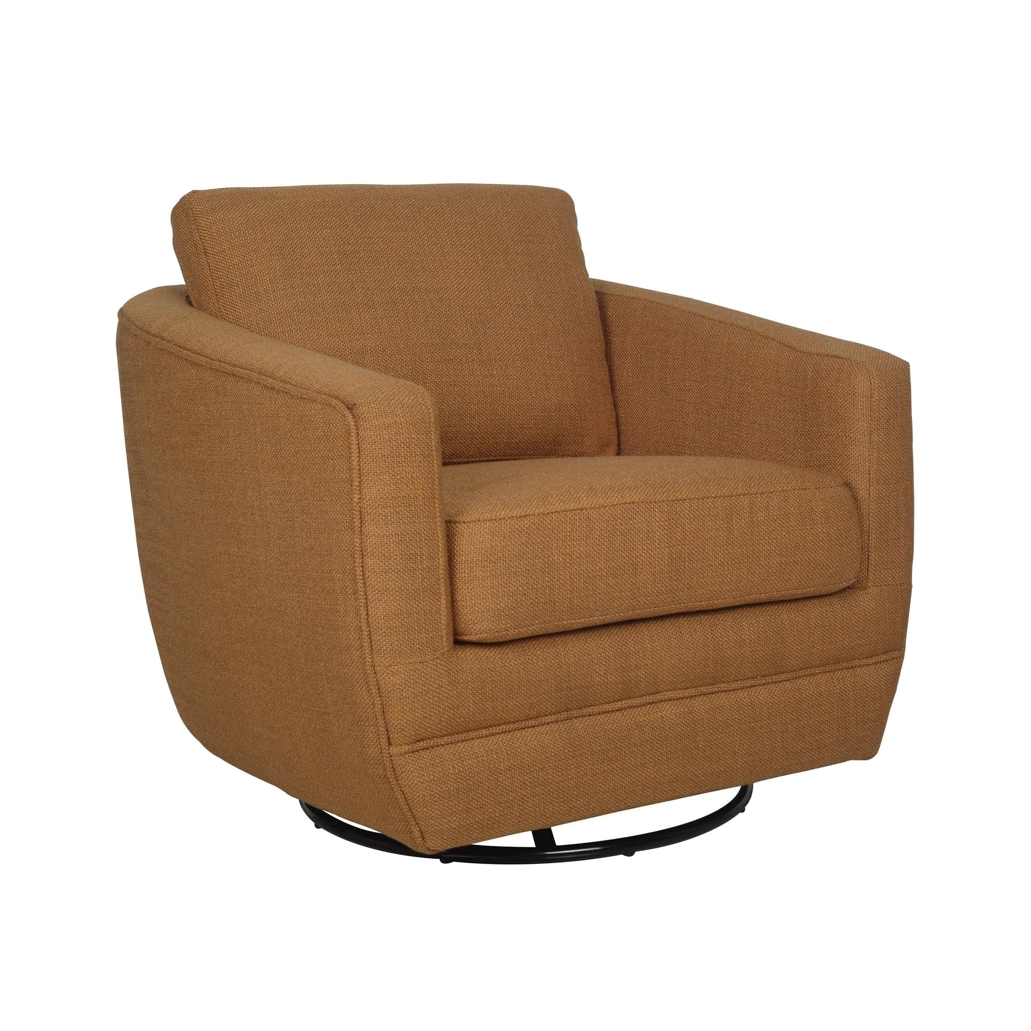 Baltimore Swivel Glider Club Chair FURNITURE - accent chairs LH IMPORTS Deep Gold