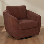 Baltimore Swivel Glider Club Chair FURNITURE - accent chairs LH IMPORTS Deep Rust