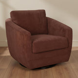 Baltimore Swivel Glider Club Chair FURNITURE - accent chairs LH IMPORTS Deep Rust