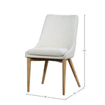 FLOOR MODEL - Frits Dining Chair - set of 2 - Taupe/Dark Brown FURNITURE - floor model LH IMPORTS