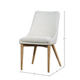FLOOR MODEL - Frits Dining Chair - set of 2 - Taupe/Dark Brown FURNITURE - floor model LH IMPORTS