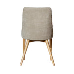 FLOOR MODEL - Frits Dining Chair - set of 2 - Taupe/Dark Brown FURNITURE - floor model LH IMPORTS