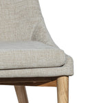FLOOR MODEL - Frits Dining Chair - set of 2 - Taupe/Dark Brown FURNITURE - floor model LH IMPORTS