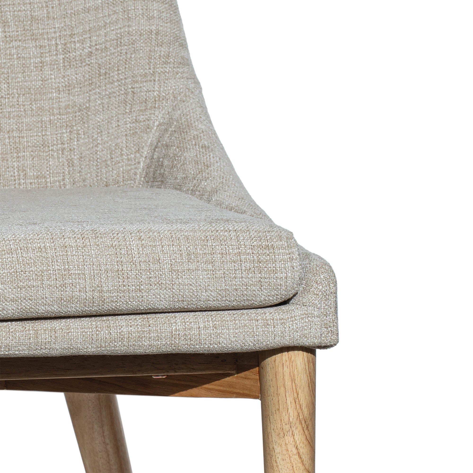 FLOOR MODEL - Frits Dining Chair - set of 2 - Taupe/Dark Brown FURNITURE - floor model LH IMPORTS