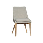 FLOOR MODEL - Frits Dining Chair - set of 2 - Taupe/Dark Brown FURNITURE - floor model LH IMPORTS