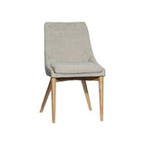 FLOOR MODEL - Frits Dining Chair - set of 2 - Taupe/Dark Brown FURNITURE - floor model LH IMPORTS
