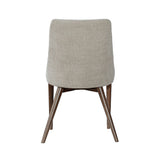 FLOOR MODEL - Frits Dining Chair - set of 2 - Taupe/Dark Brown FURNITURE - floor model LH IMPORTS