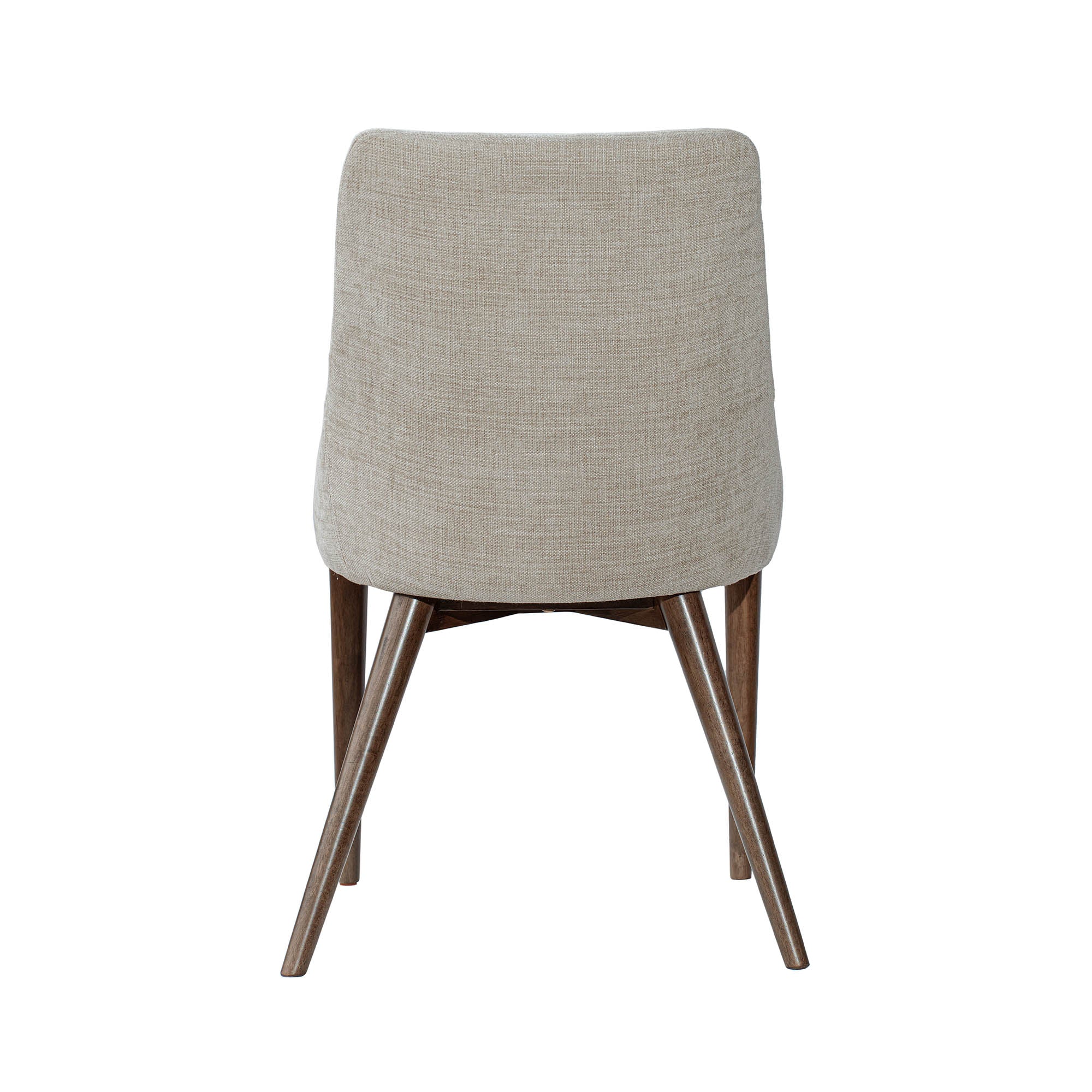 FLOOR MODEL - Frits Dining Chair - set of 2 - Taupe/Dark Brown FURNITURE - floor model LH IMPORTS